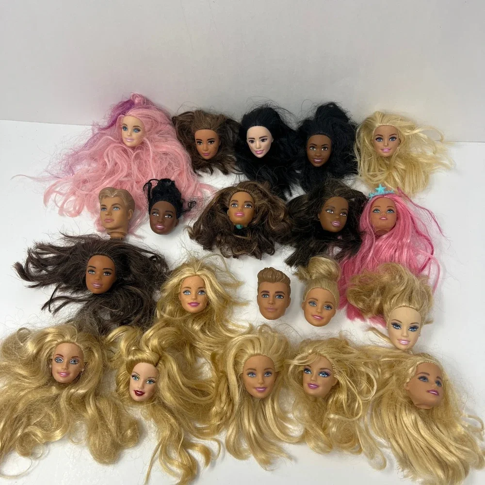 Barbie Ken Doll Heads 20 Vtg Modern Holiday Fashionista 90's Y2K Replacement